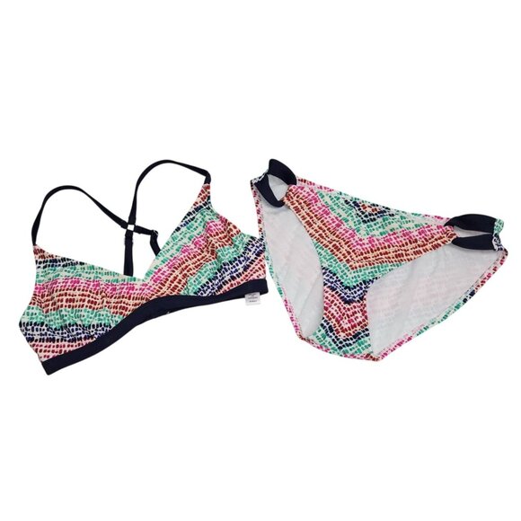 Athleta Womens XS Bikini Set Multicolor 32 B/C Nylon & Lycra-Spandex Blend.4087 - Picture 1 of 6